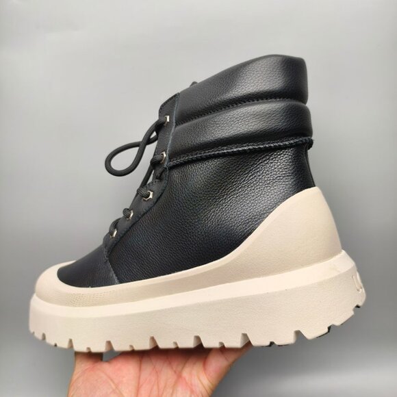 UGG Womens Black Thick-Sole Martin Boots - Picture 3 of 7